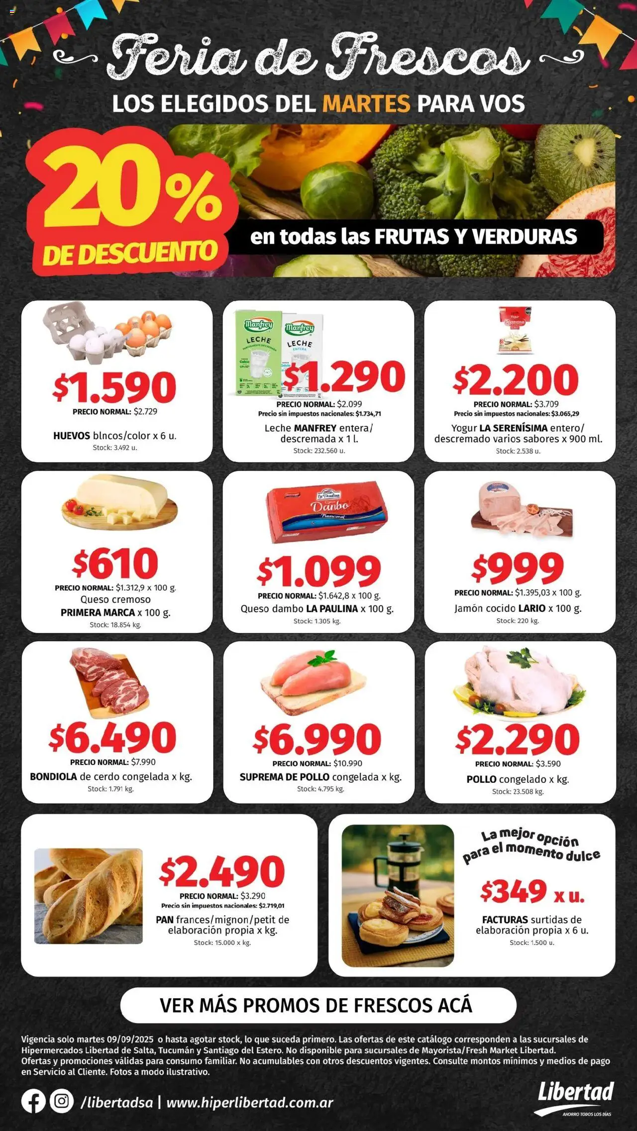 Hipermercado Libertad Feria de Frescos - NOA del 09/09/2025 Online