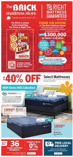 Preview of leaflet The Brick - Brick Mattress Store from shop The Brick is valid from Mar 19, 2026