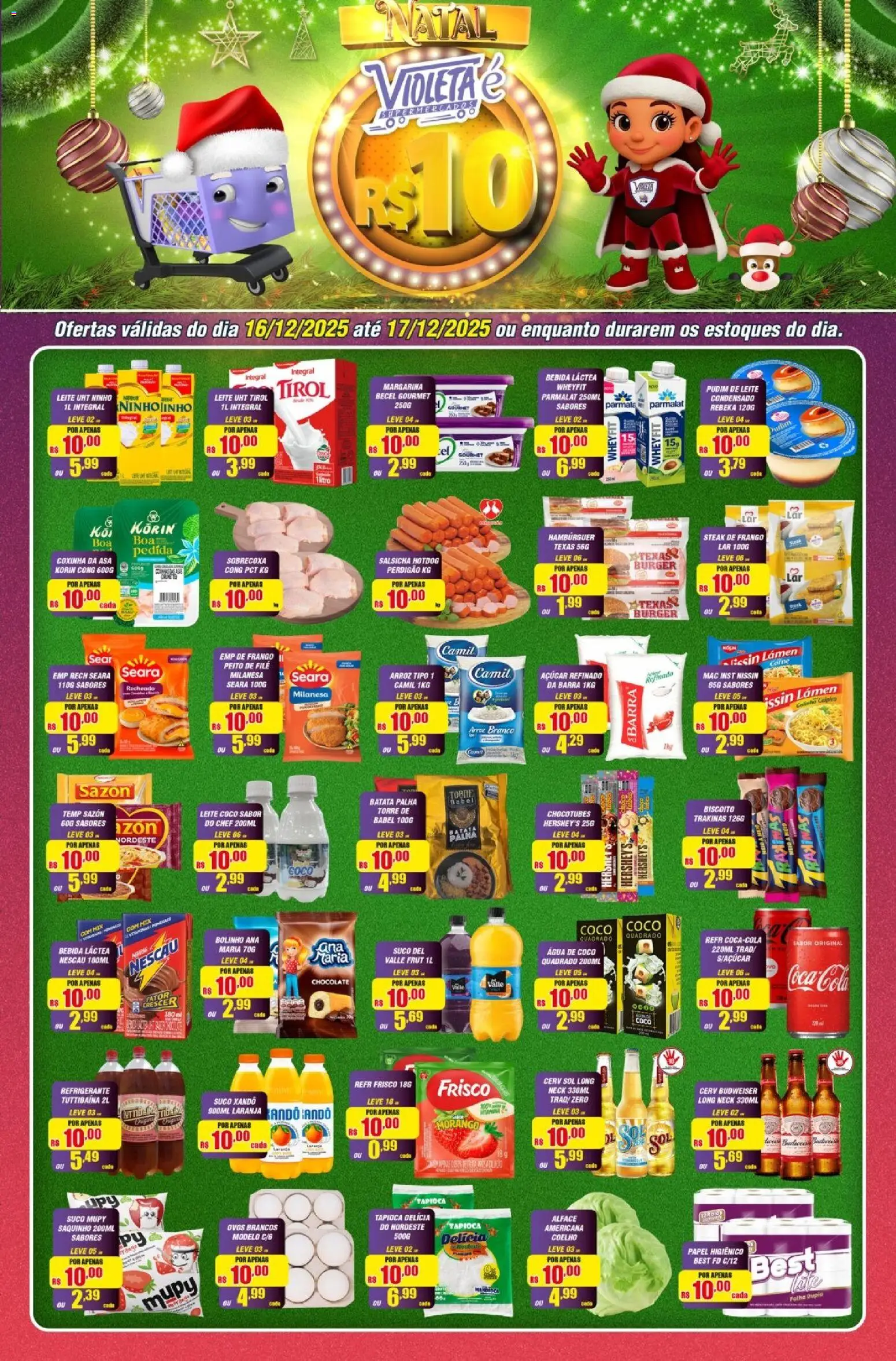 Pré-Visualização do folheto "Ofertas da semana" da loja Violeta Supermercados válido a partir de 16/12/2025