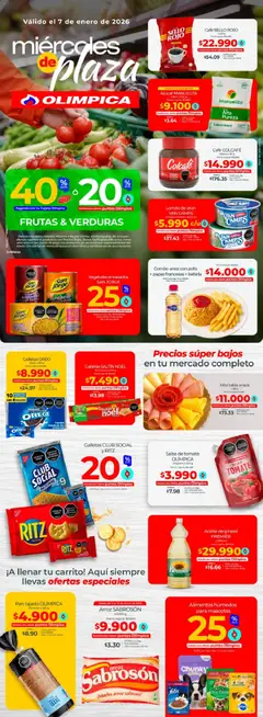  Vista previa del prospecto Miércoles de plaza del almacen Olímpica válida del 07/01/2026 al 07/01/2026