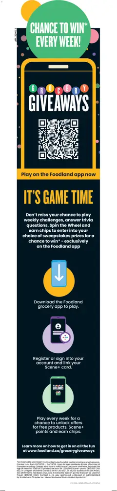 Un aperçu du dépliant Foodland weekly flyer / circulaire du magasin Foodland est valide à partir 26 mars 2026