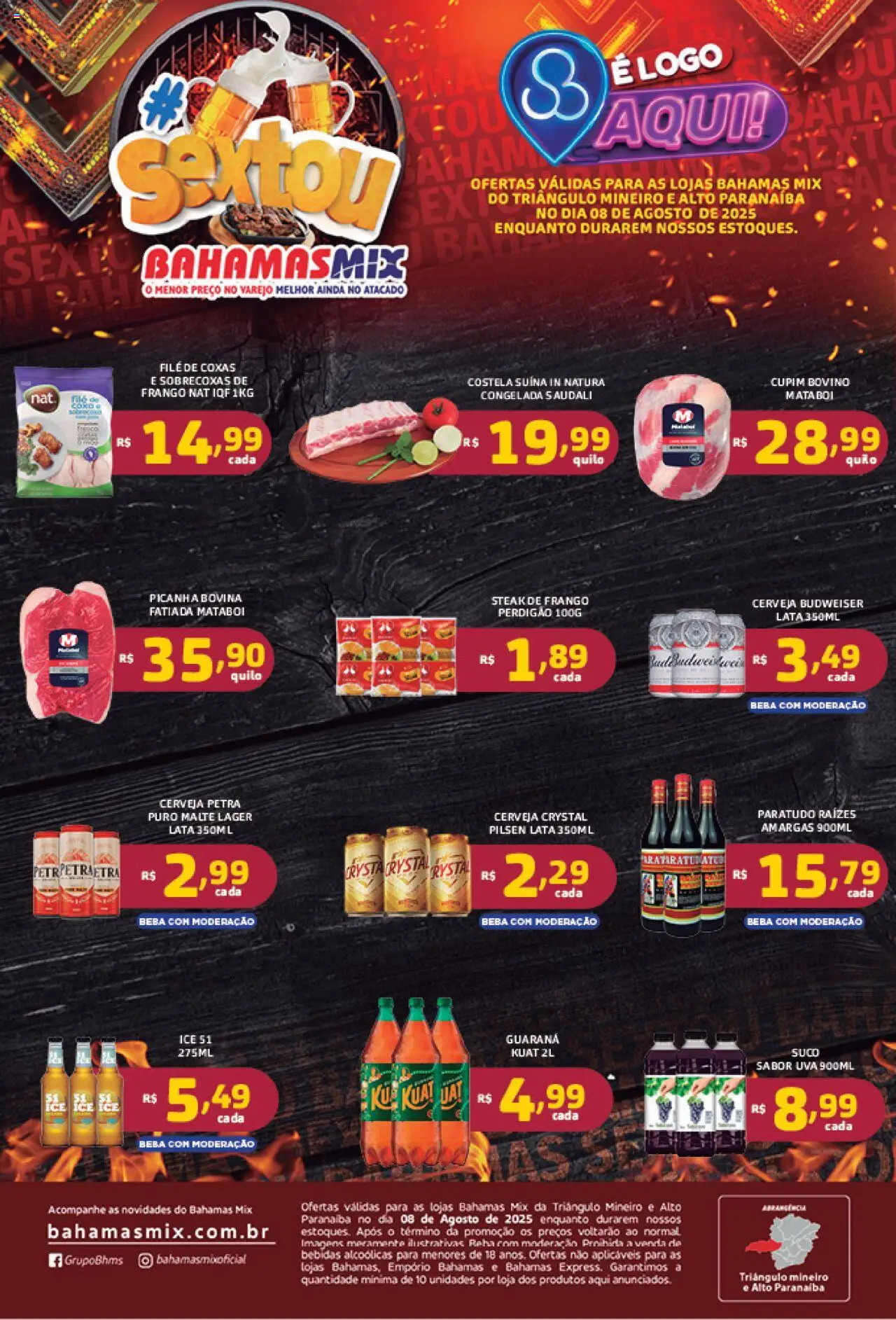 Bahamas Mix folheto "Ofertas Sextou " válido a partir de 08/08/2025 - número de página 1