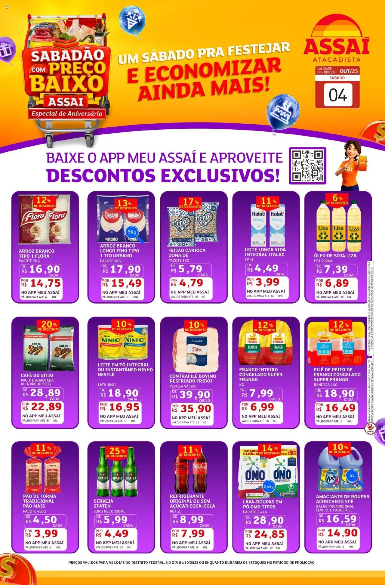 Assaí Atacadista folheto "Encarte - DF" válido a partir de 04/10/2025 - número de página 1