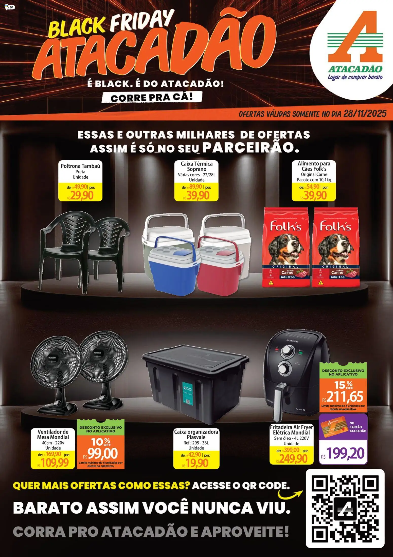 Pré-Visualização do folheto "Ofertas - DF" da loja Atacadão válido a partir de 28/11/2025