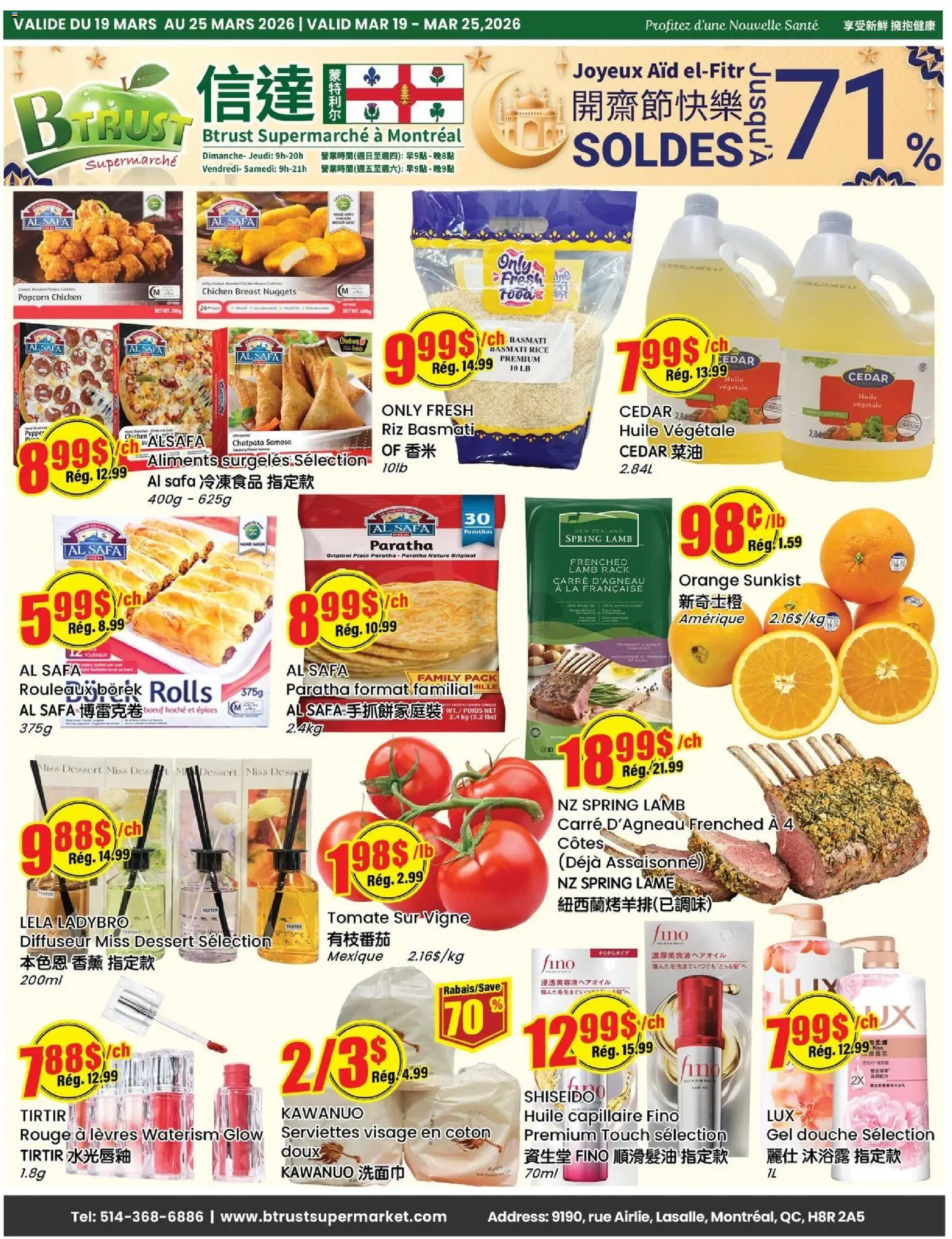 Preview of leaflet Btrust Supermarket weekly flyer / circulaire from shop Btrust Supermarket is valid from Mar 19, 2026