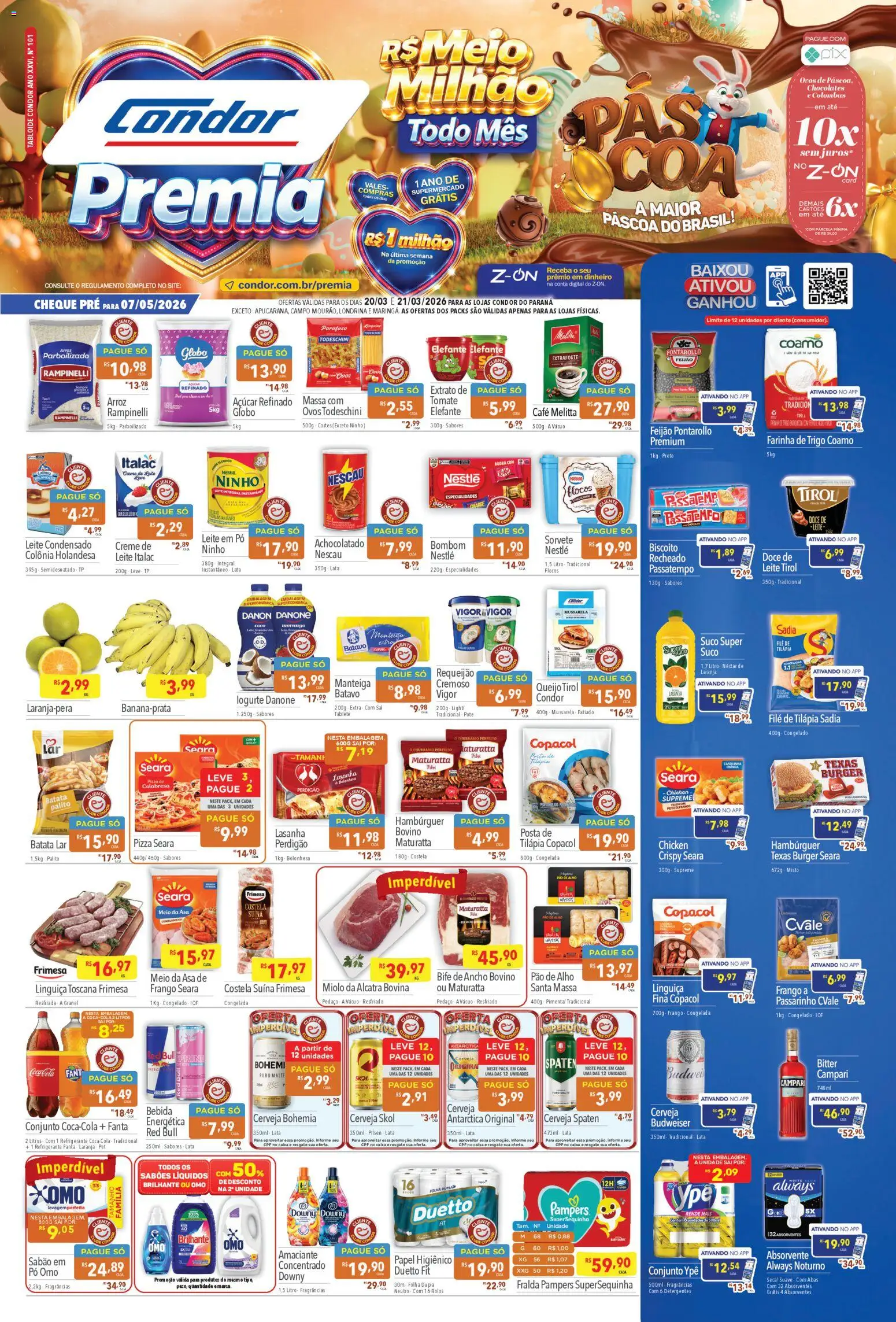 Pré-Visualização do folheto "Supermercados Condor ofertas Premia" da loja Supermercados Condor válido a partir de 20/03/2026