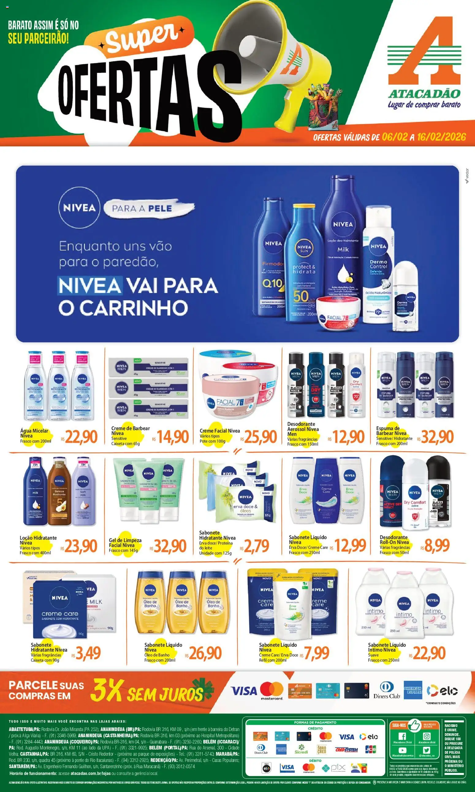 Pré-Visualização do folheto "Ofertas - PA" da loja Atacadão válido a partir de 06/02/2026