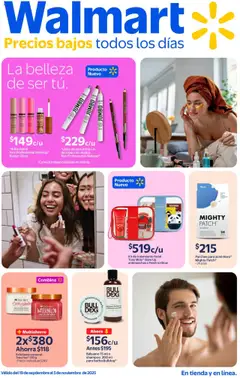 Vista previa las ofertas de la tienda Walmart - Folleto la belleza desde el 19/09/2025 