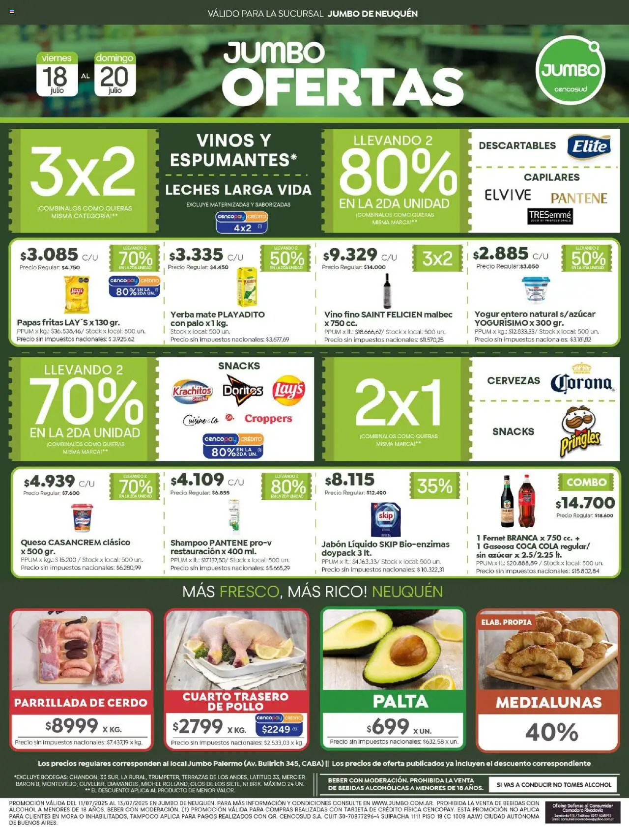 Jumbo Ofertas - Neuquén del 18/07/2025 >> Catálogo