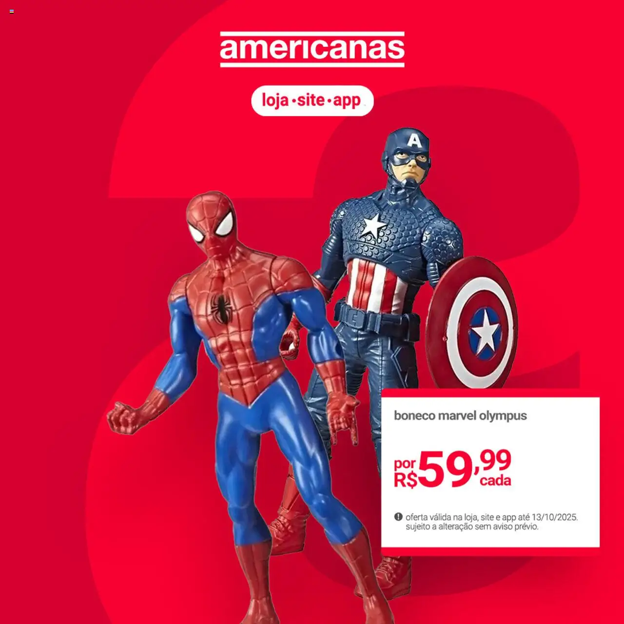 Lojas Americanas folheto "Ofertas atuais" válido a partir de 01/10/2025 - número de página 1