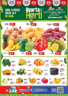 Pré-Visualização do folheto "Mateus ofertas Quarta do Horti" da loja Mateus válido a partir de 08/04/2026