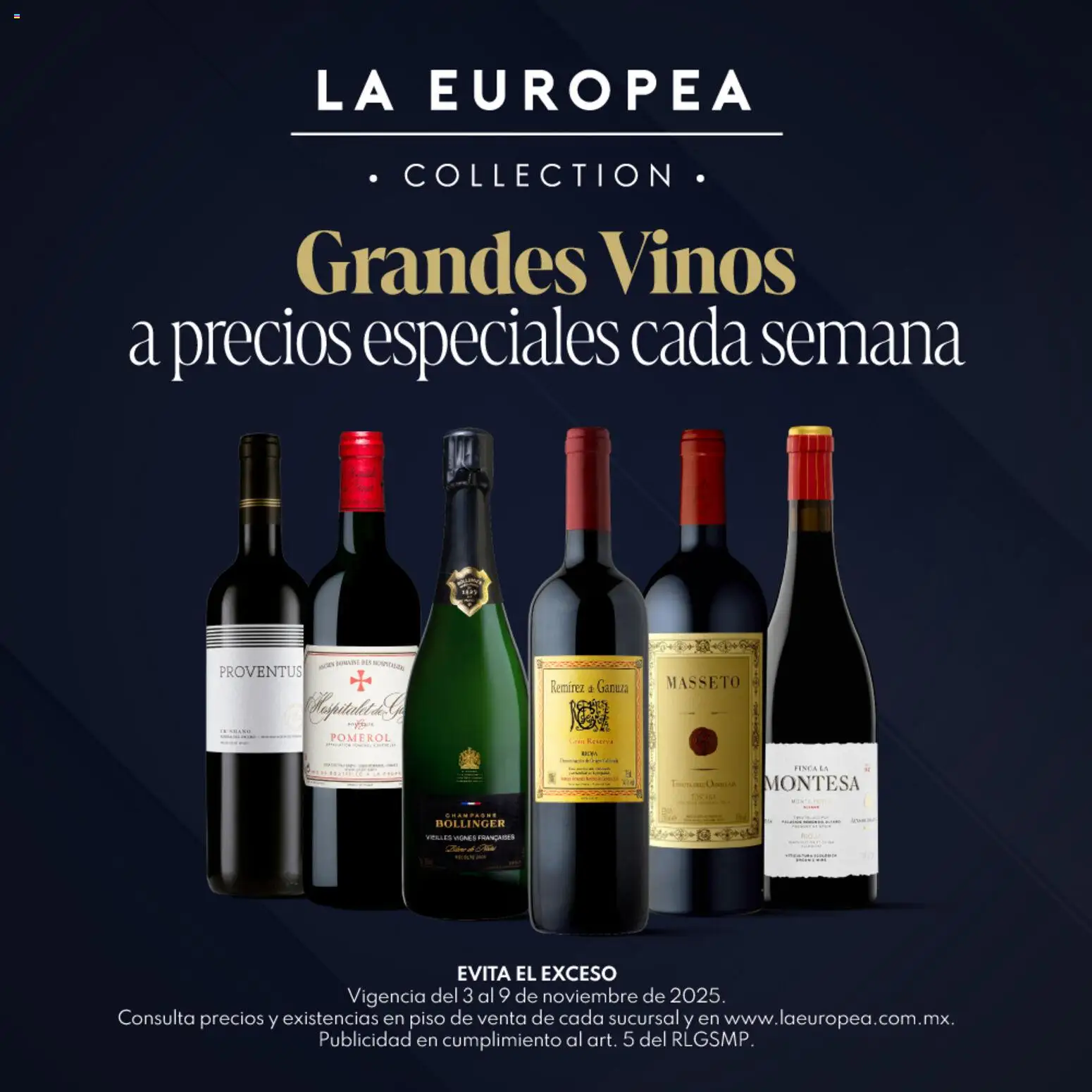 Vista previa las ofertas de la tienda La Europea - Catálogo Grandes Vinos de la semana desde el 03/11/2025 - Té