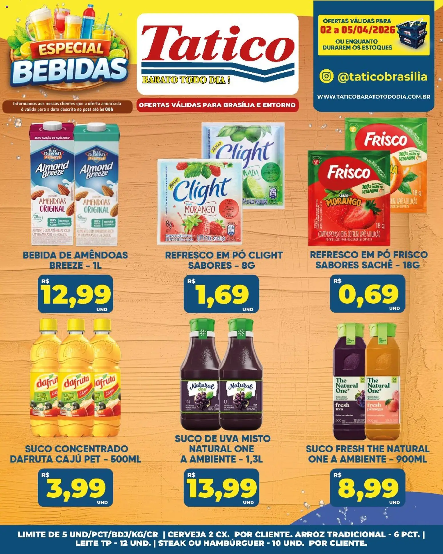 Pré-Visualização do folheto "Tatico ofertas Bebidas" da loja Tatico válido a partir de 02/04/2026