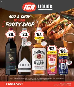 Preview of catalogue Add a Drop to Your Footy Shop 24/09 from shop Discover valid 23/09/2025