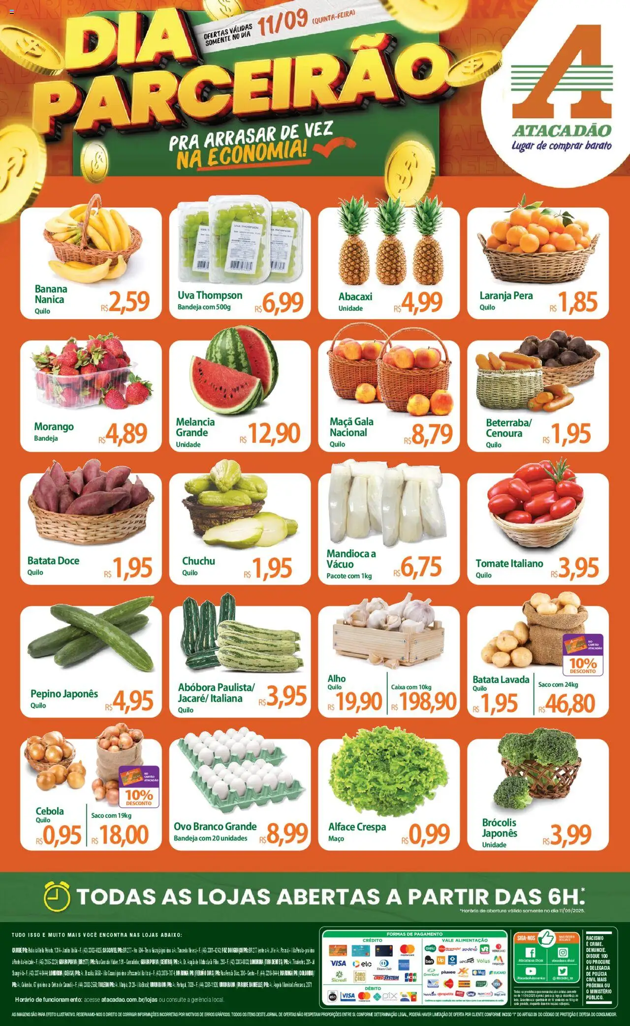 Atacadão folheto "Ofertas - PR" válido a partir de 11/09/2025 - número de página 1