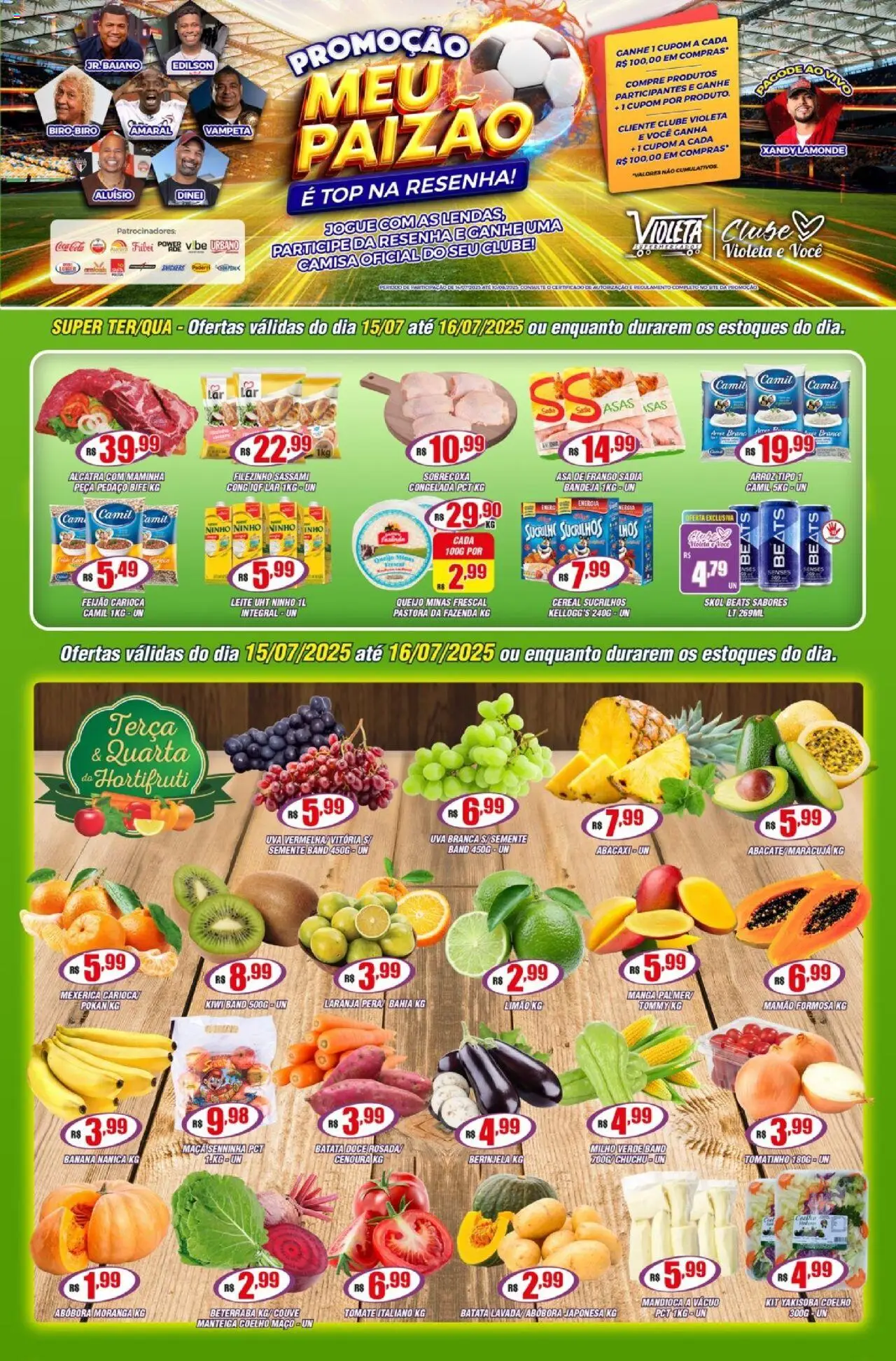 Violeta Supermercados folheto "Ofertas da semana" válido a partir de 15/07/2025 - número de página 1