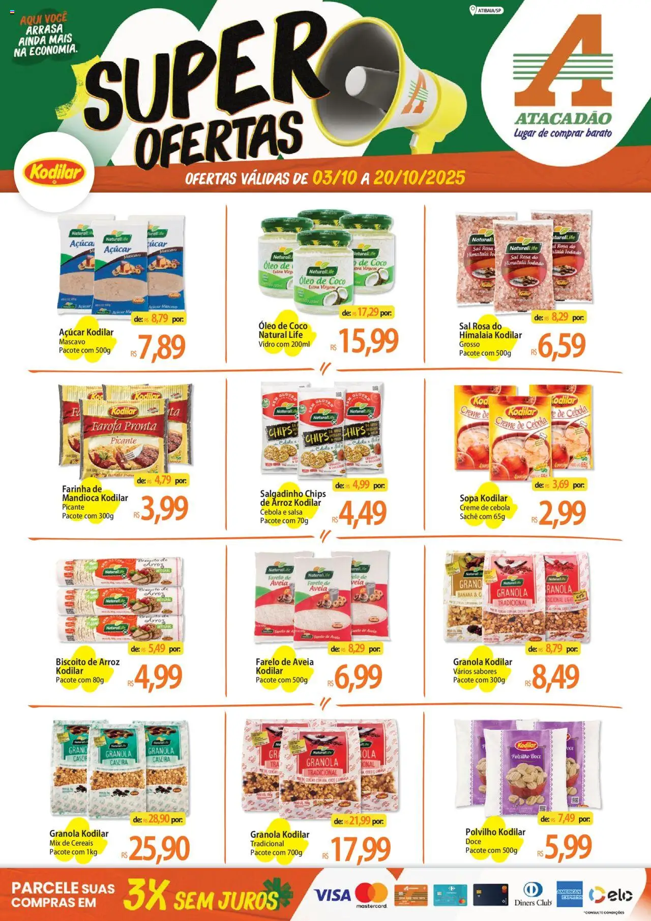 Atacadão folheto "Ofertas - SP" válido a partir de 03/10/2025 - número de página 1