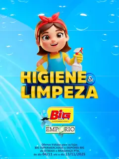 Pré-Visualização do folheto "Ofertas Higiene & Limpeza" da loja Big Supermercados válido a partir de 04/11/2025