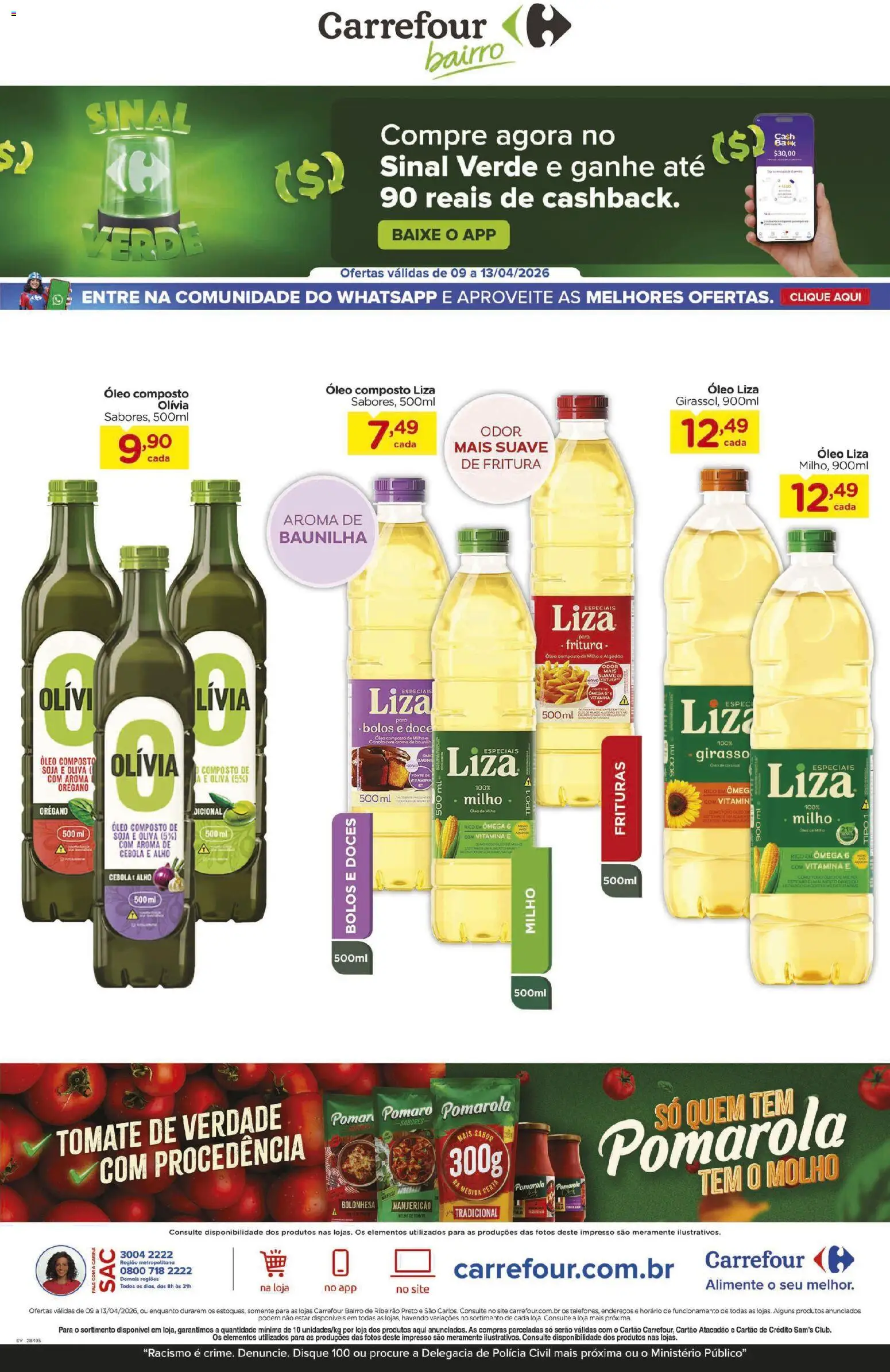 Pré-Visualização do folheto "Carrefour Bairro ofertas FDS" da loja Carrefour Bairro válido a partir de 09/04/2026