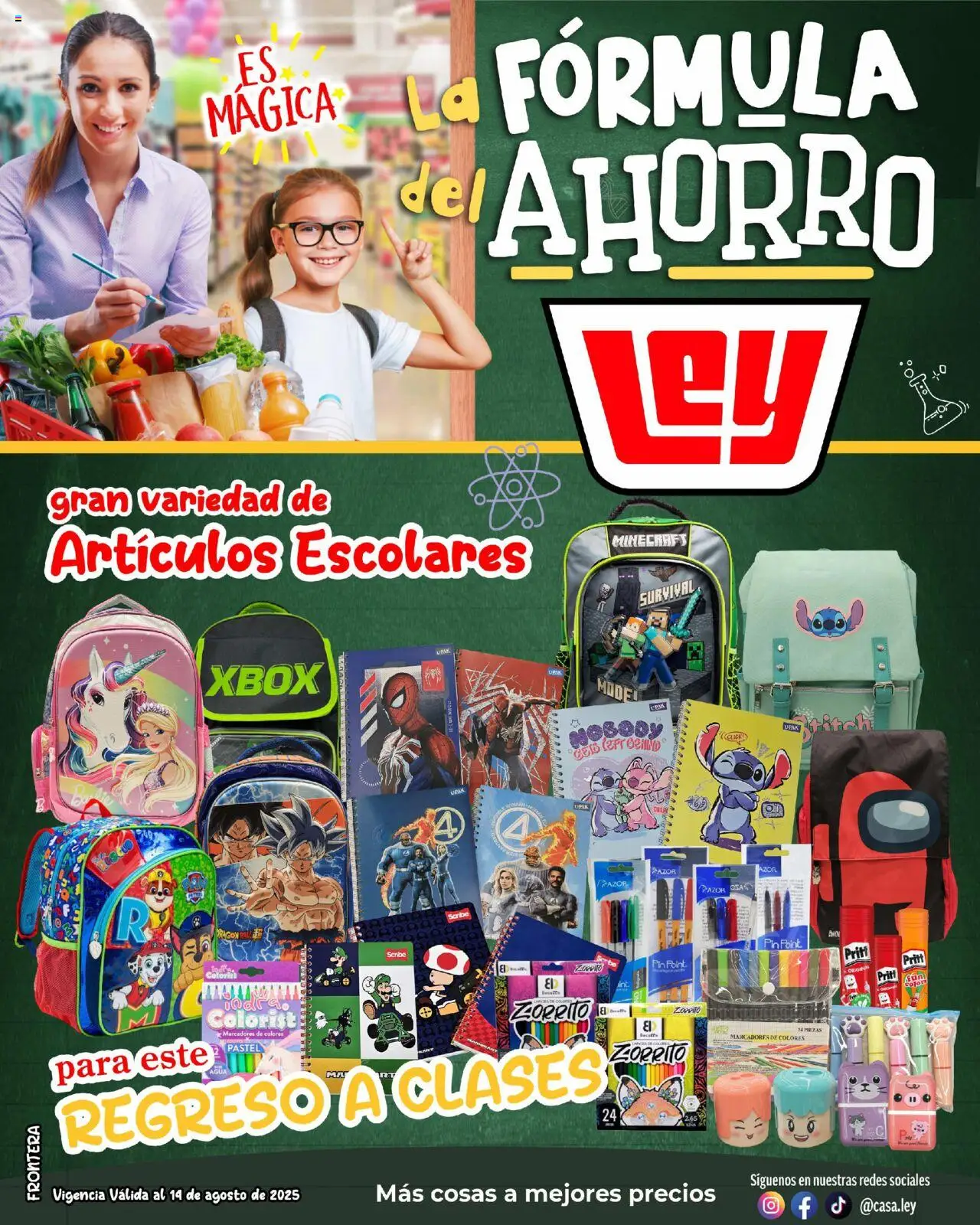 Folleto Formula del ahorro - Frontera Casa Ley y sus promociones válidas desde el 01/08/2025 - Número de página 1