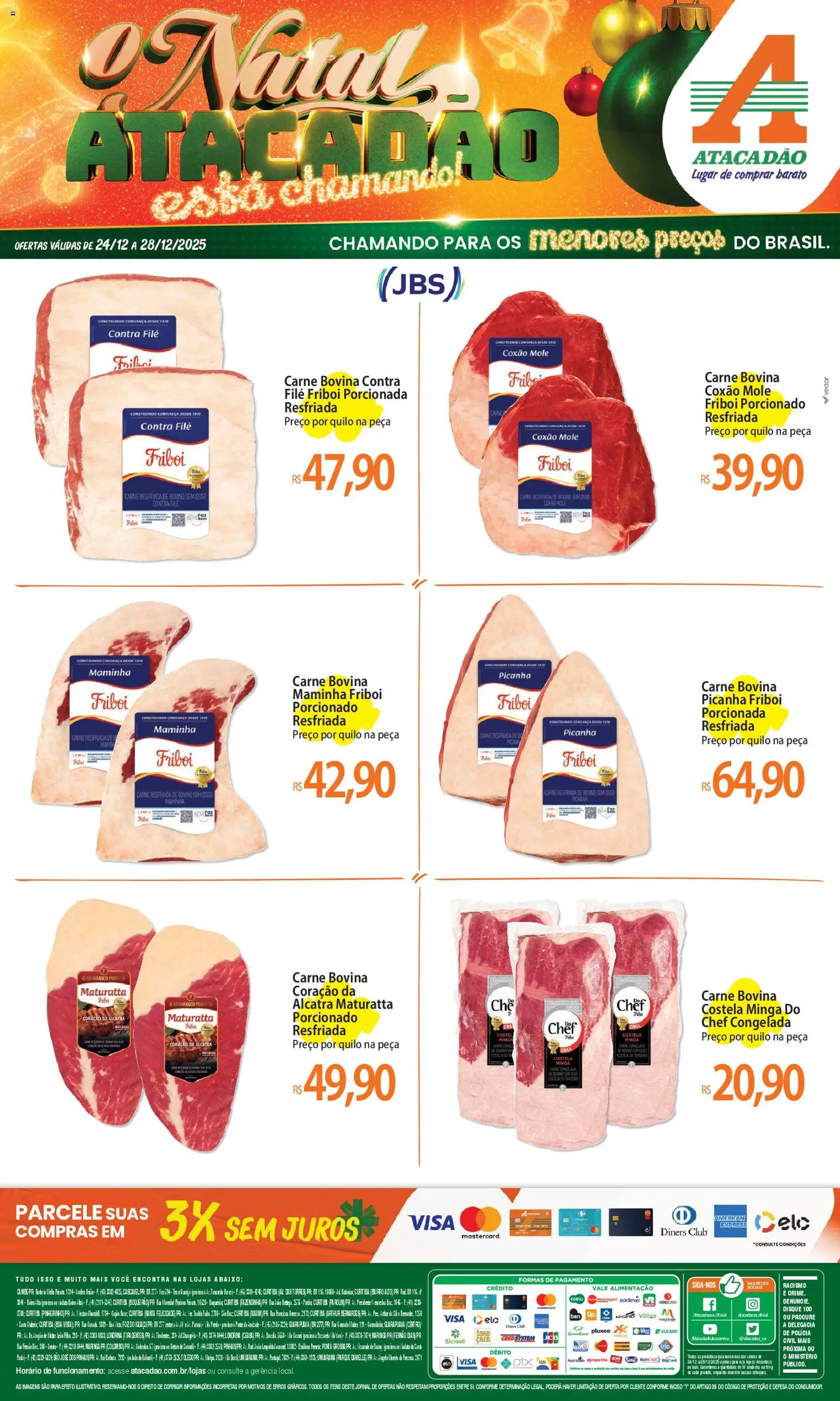 Pré-Visualização do folheto "Ofertas - PR" da loja Atacadão válido a partir de 24/12/2025