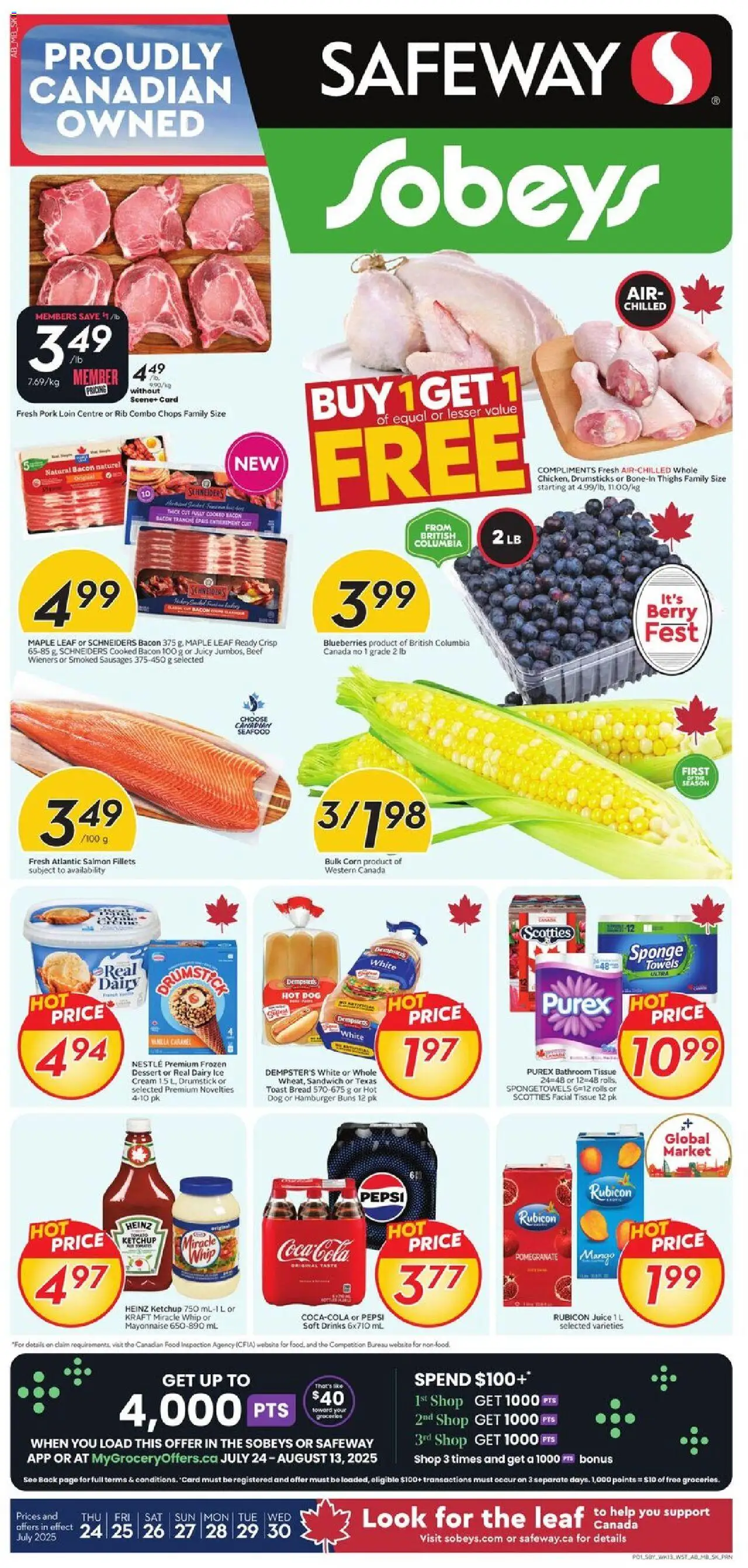 Safeway flyer valid from Jul 24, 2025 - page number 1