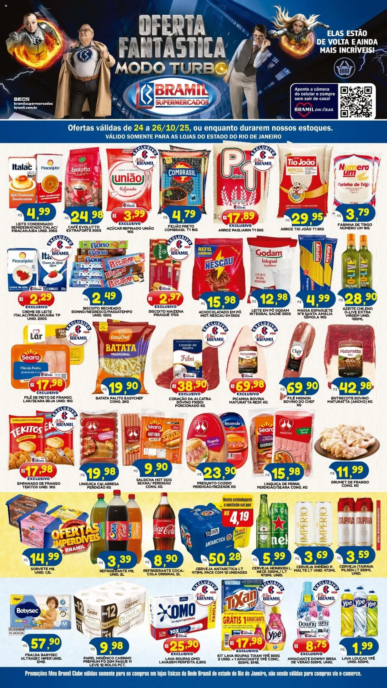 Bramil Supermercados folheto "Ofertas da semana" válido a partir de 24/10/2025 - número de página 1