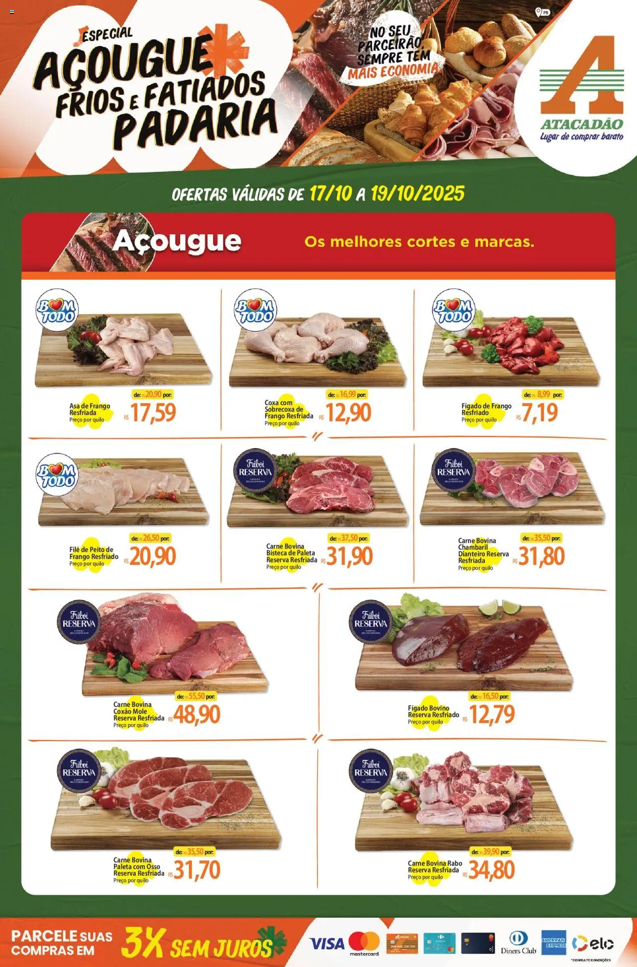 Atacadão folheto "Ofertas - PB" válido a partir de 17/10/2025 - número de página 1