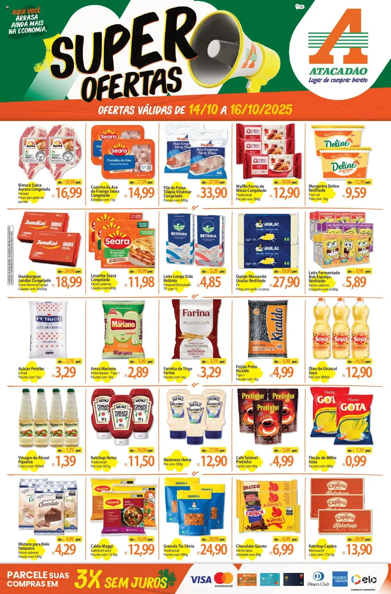 Atacadão folheto "Ofertas - PE" válido a partir de 14/10/2025 - número de página 1
