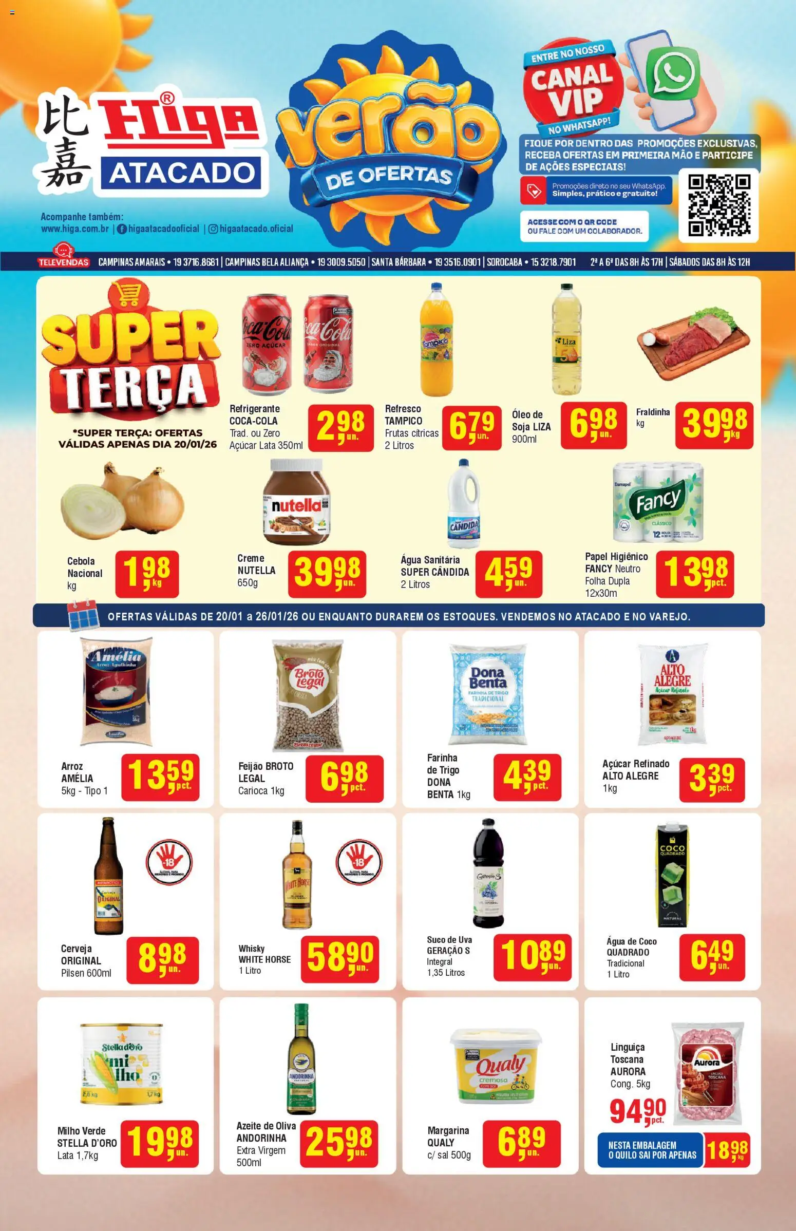 Pré-Visualização do folheto "Ofertas da semana" da loja Higa Atacado válido a partir de 20/01/2026