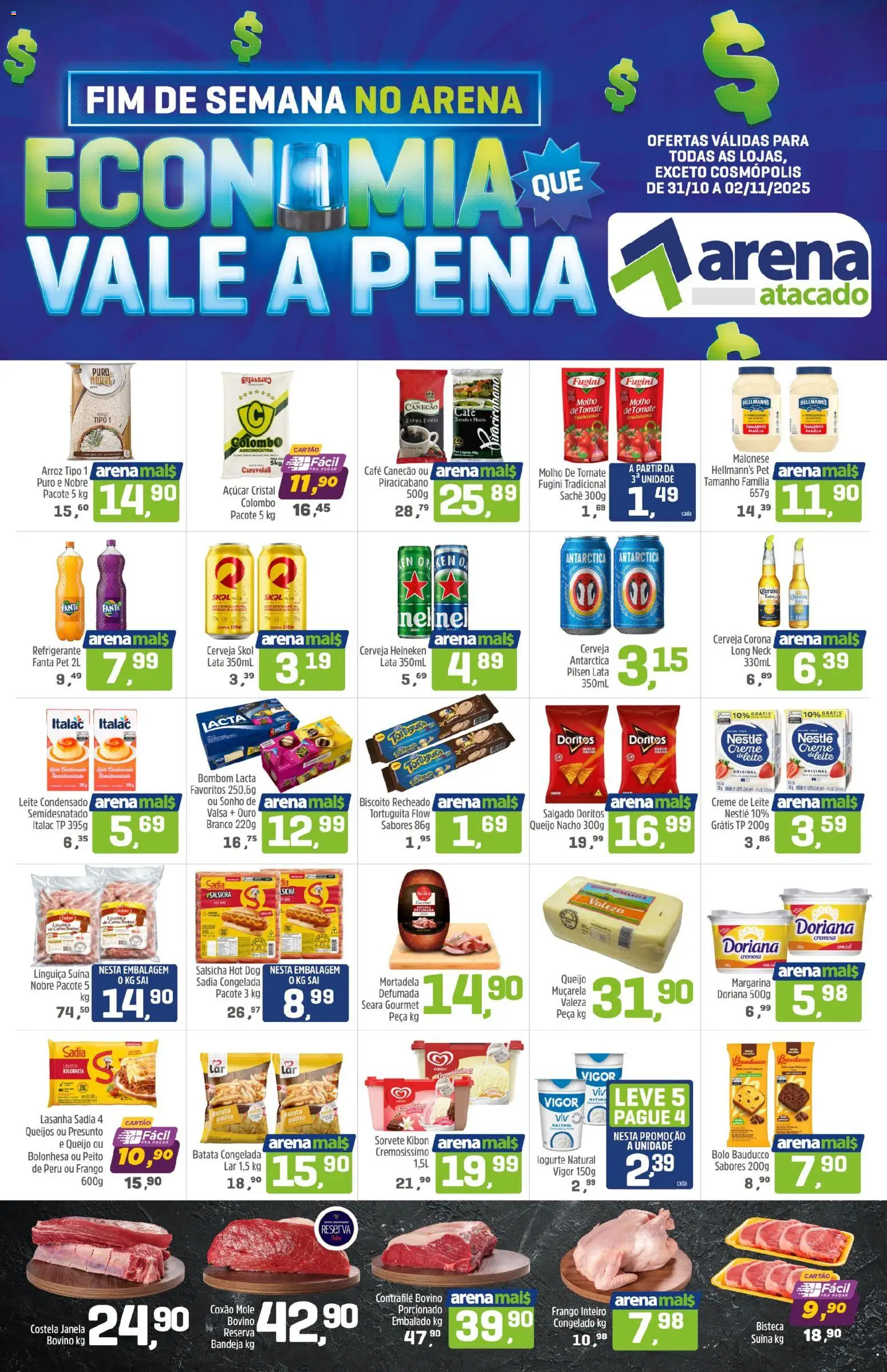 Pré-Visualização do folheto "Ofertas da semana" da loja Arena Atacado válido a partir de 31/10/2025