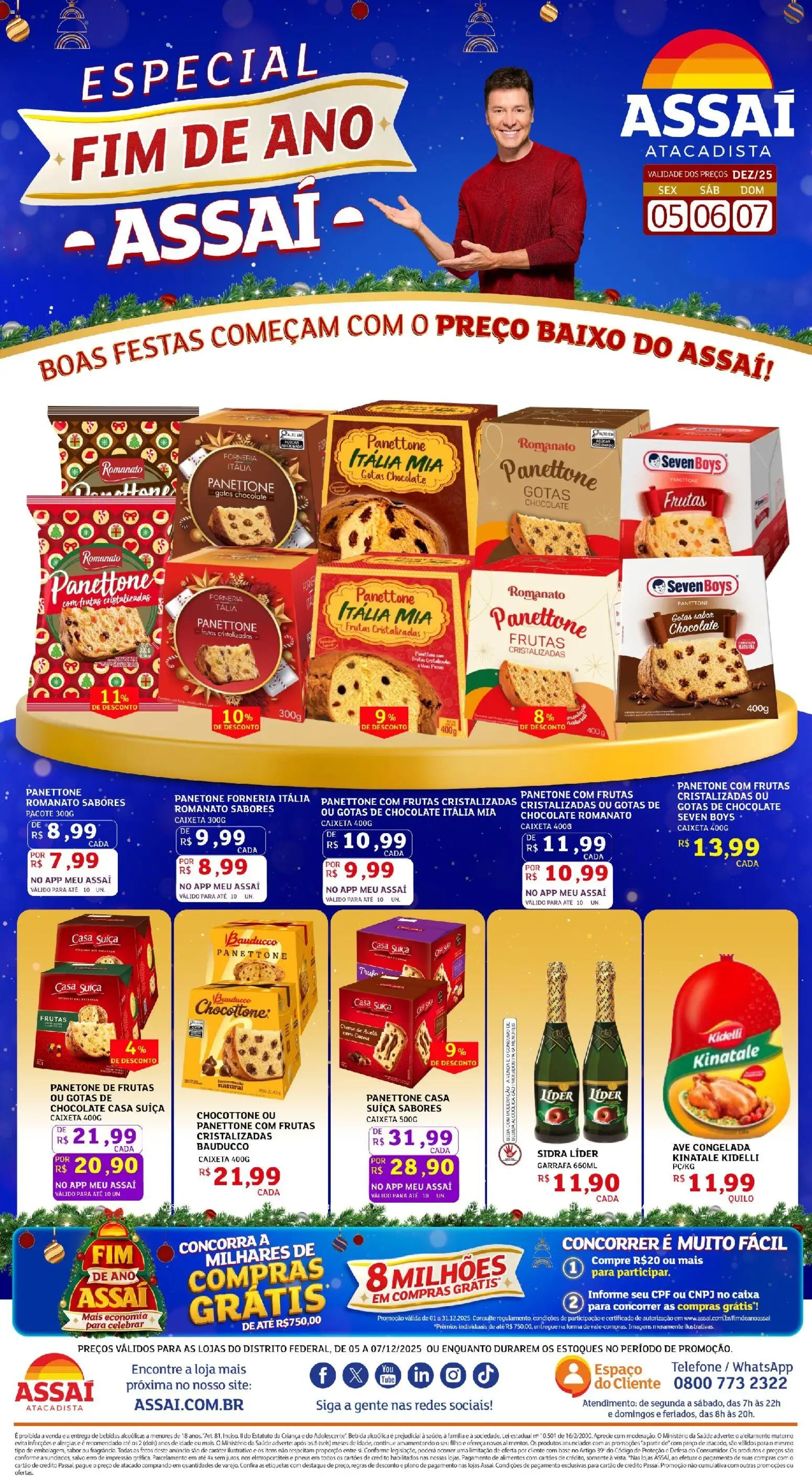 Pré-Visualização do folheto "Encarte - DF" da loja Assaí Atacadista válido a partir de 05/12/2025