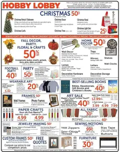 Ad Preview of Hobby Lobby Weekly Ad from 11/02/2025