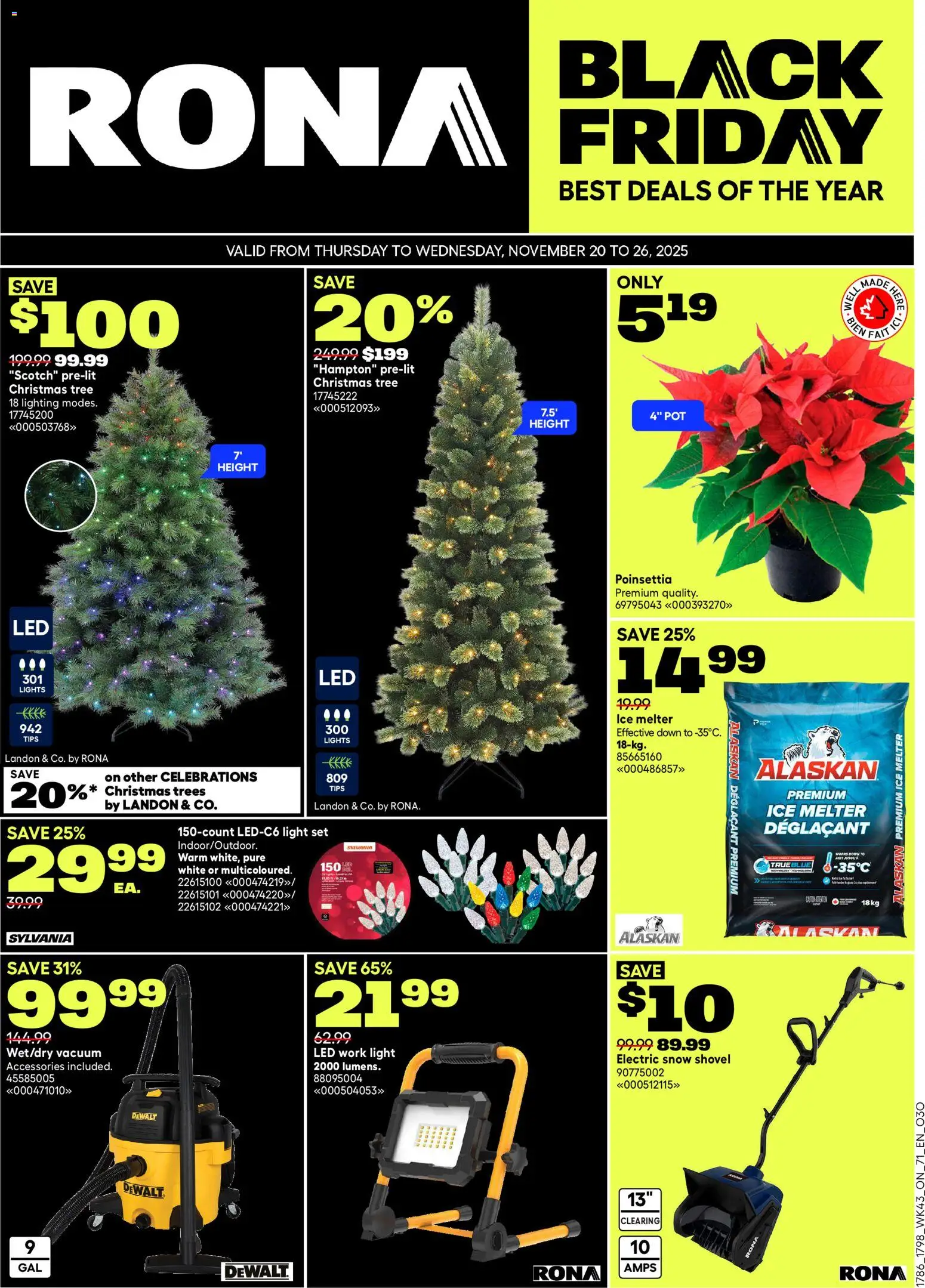Preview of leaflet Black Friday from shop Rona is valid from Nov 20, 2025
