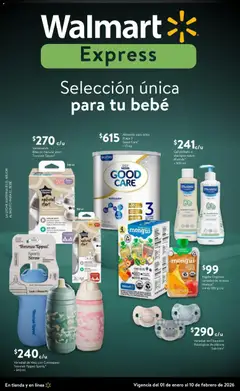 Vista previa las ofertas de la tienda Walmart Express - Folleto Selección única para tu bebé desde el 01/01/2026 