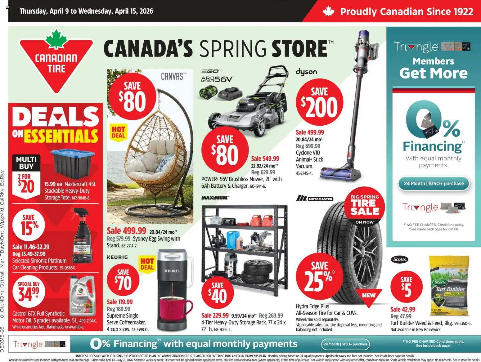 Preview of leaflet Canadian Tire weekly flyer from shop Canadian Tire is valid from Apr 09, 2026