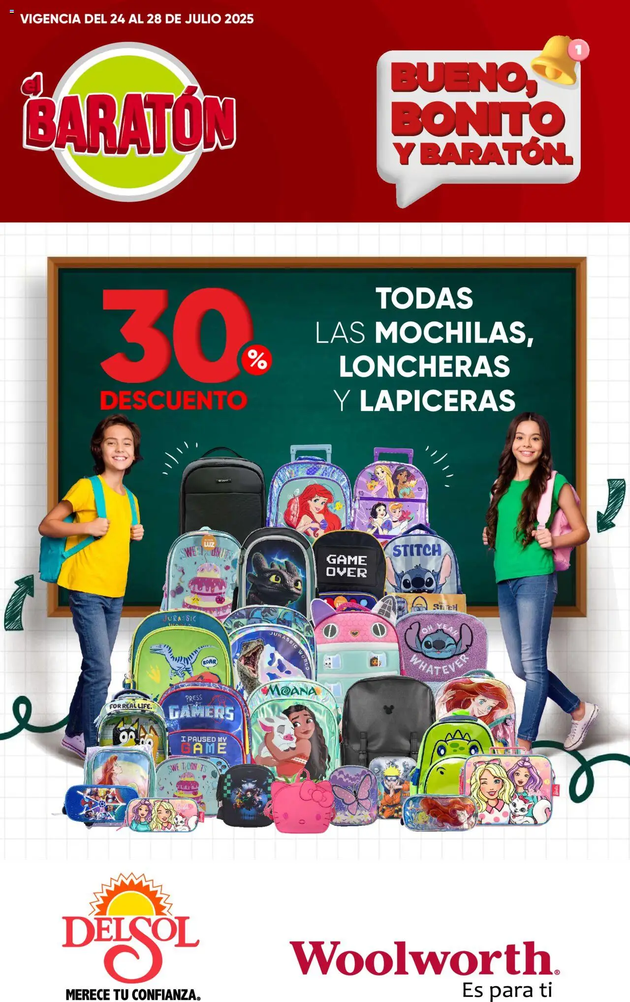 Catálogo Llegó el Baratón Del Sol y Woolworth y sus promociones válidas desde el 24/07/2025 - Número de página 1