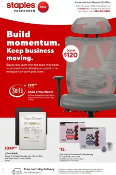 Preview of leaflet Staples Business Flyer from shop Staples is valid from Mar 06, 2026