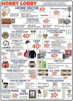 Ad Preview of Hobby Lobby Hobby Lobby Weekly Ad from 03/29/2026