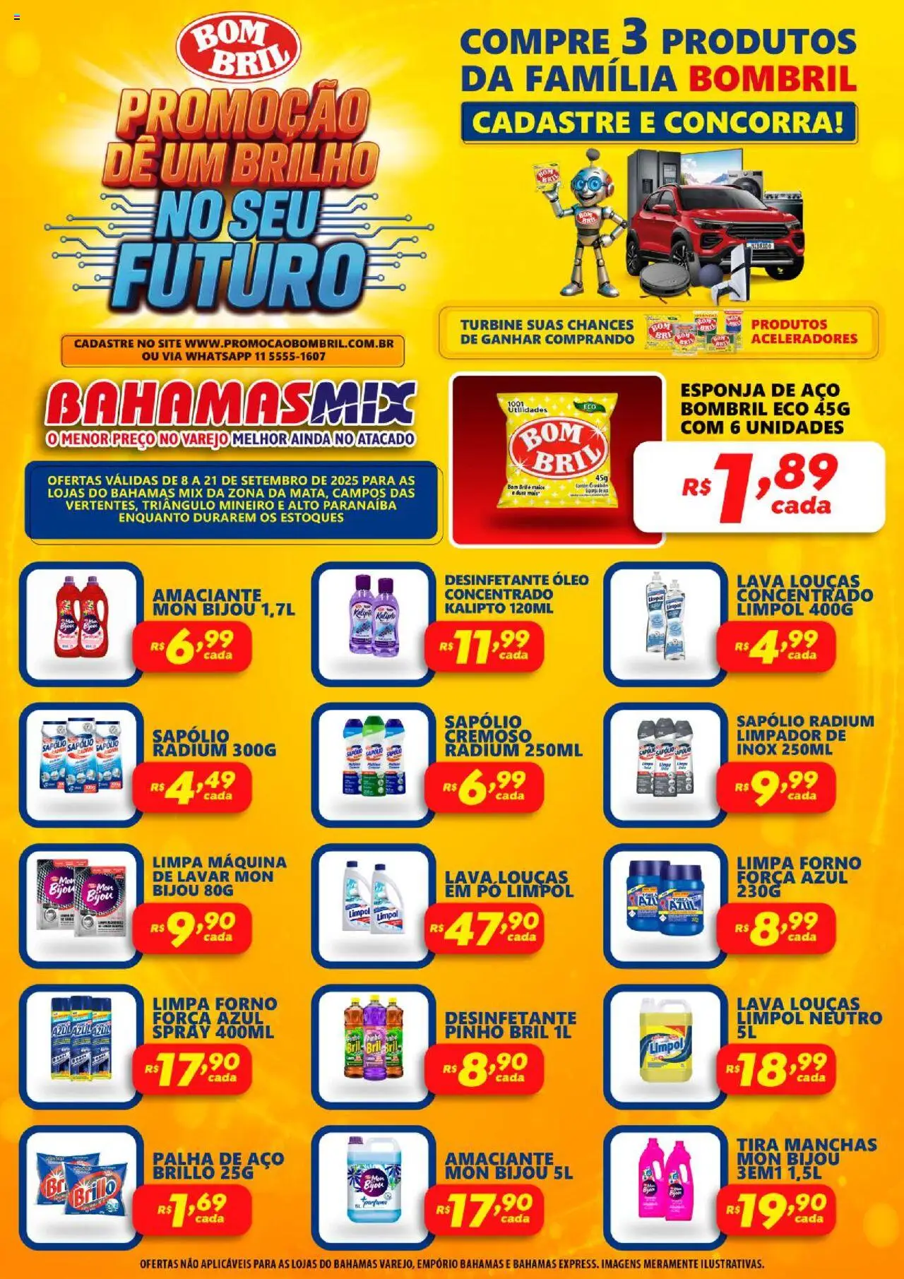 Bahamas Mix folheto "Ofertas Bombril" válido a partir de 08/09/2025 - número de página 1