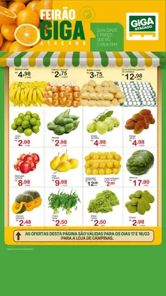 Pré-Visualização do folheto "GIGA Atacado ofertas Feirão" da loja GIGA Atacado válido a partir de 17/03/2026
