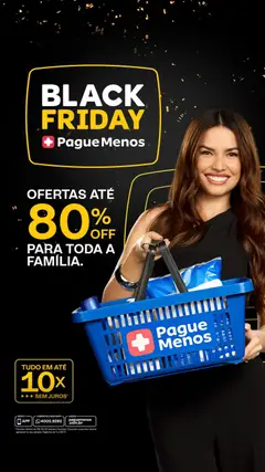 Pré-Visualização do folheto "Black Friday" da loja Pague Menos válido a partir de 03/11/2025