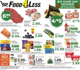 Ad Preview of Food 4 Less Weekly Ad from 02/04/2026