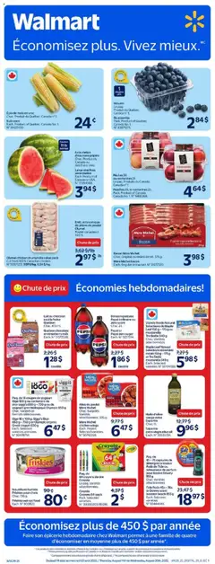 Un aperçu du dépliant Circulaire du magasin Walmart est valide à partir 14 août 2025