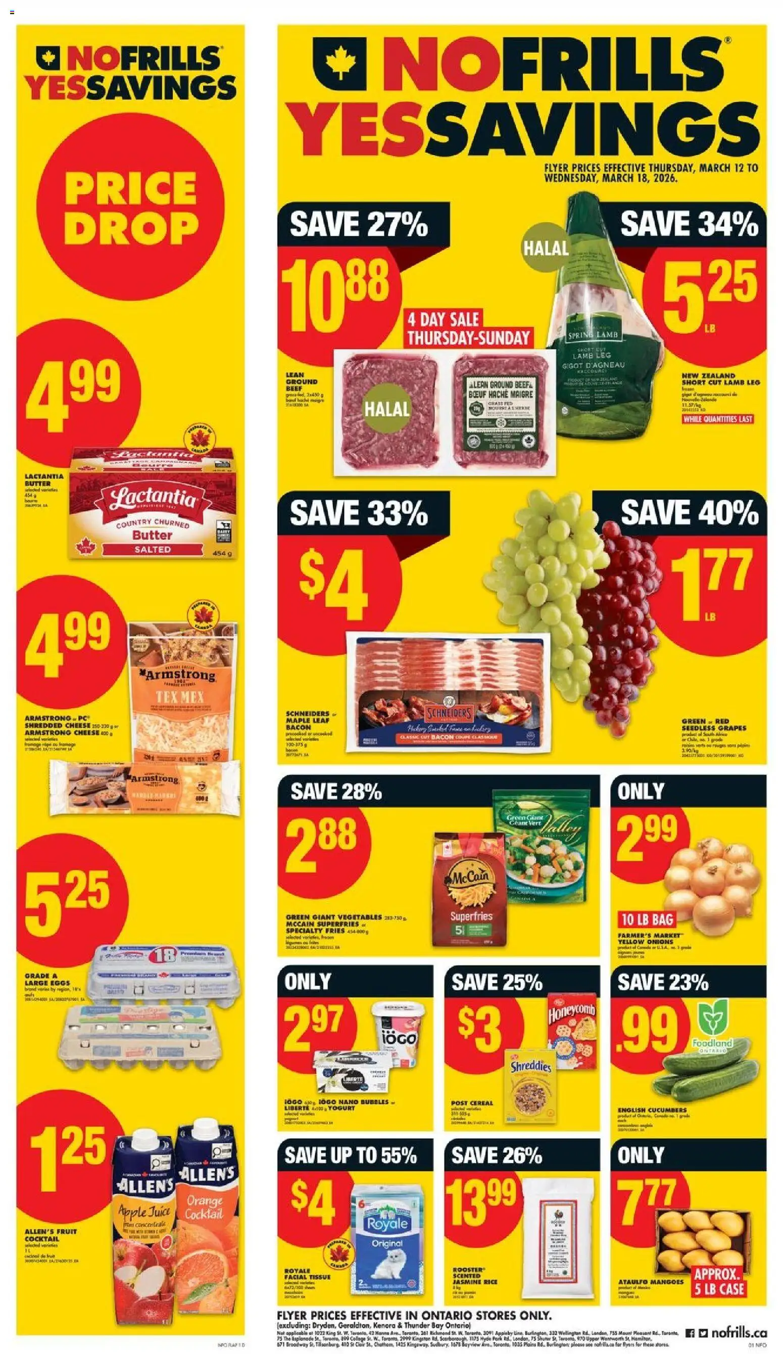 Preview of leaflet No Frills weekly flyer - ON from shop No Frills is valid from Mar 12, 2026