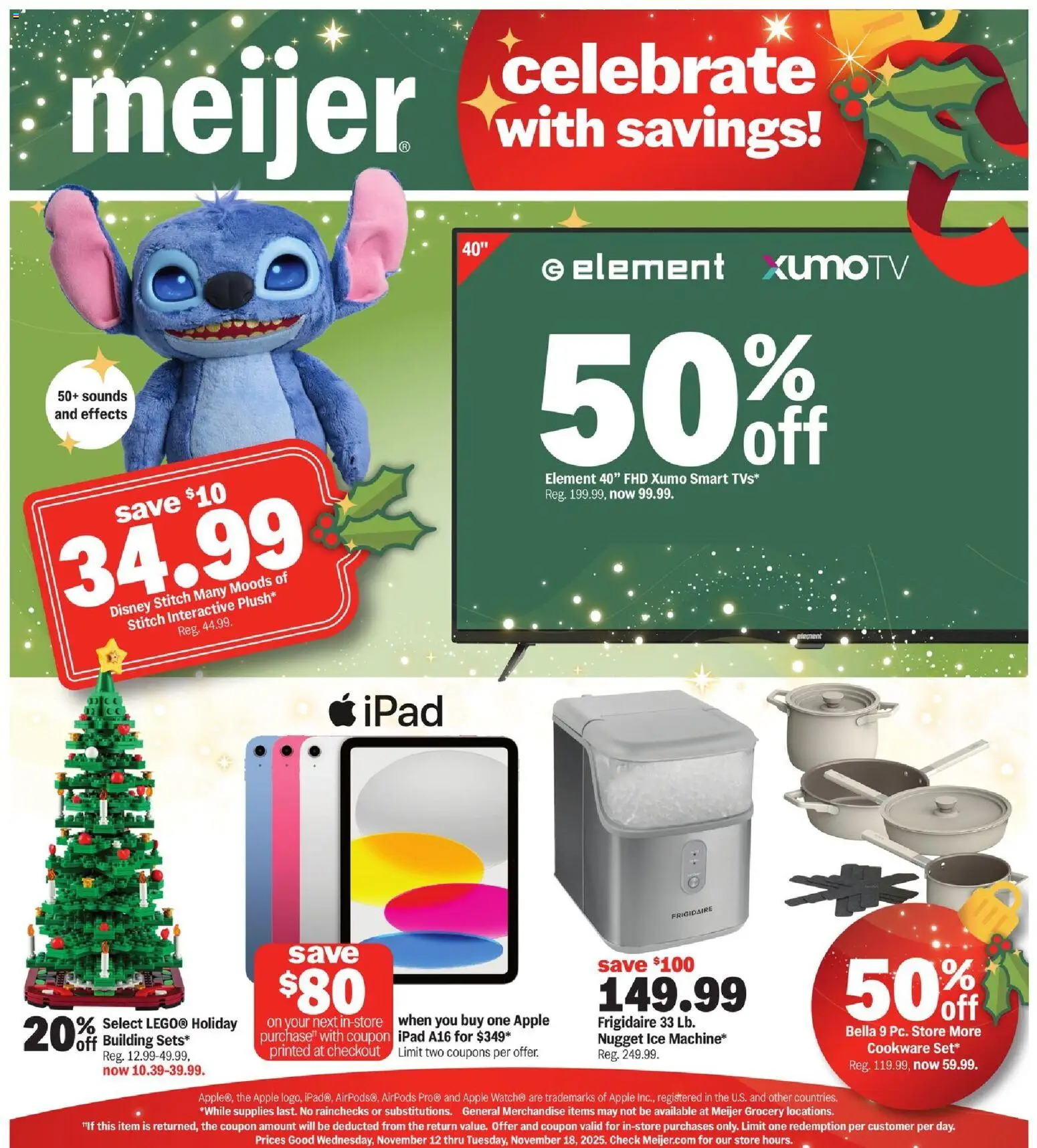 Ad Preview of Meijer Celebrate With Savings from 11/12/2025