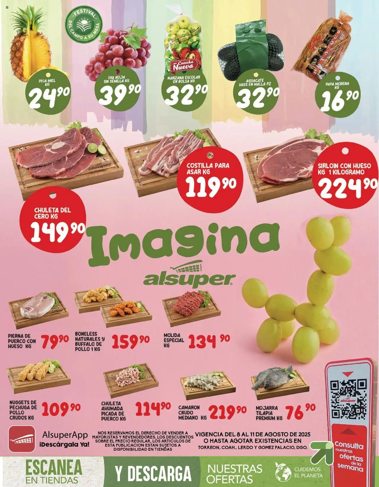 Folleto - Laguna Alsuper y sus promociones válidas desde el 08/08/2025 - Número de página 1