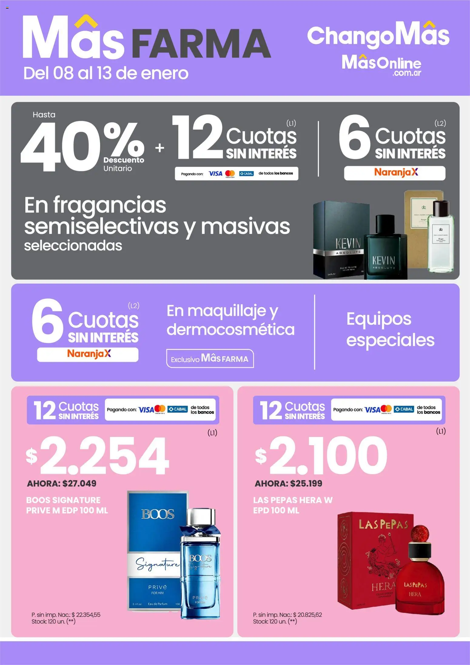 Vista previa del folleto de la tienda Changomas válido desde el 08/01/2026 - Maquillaje