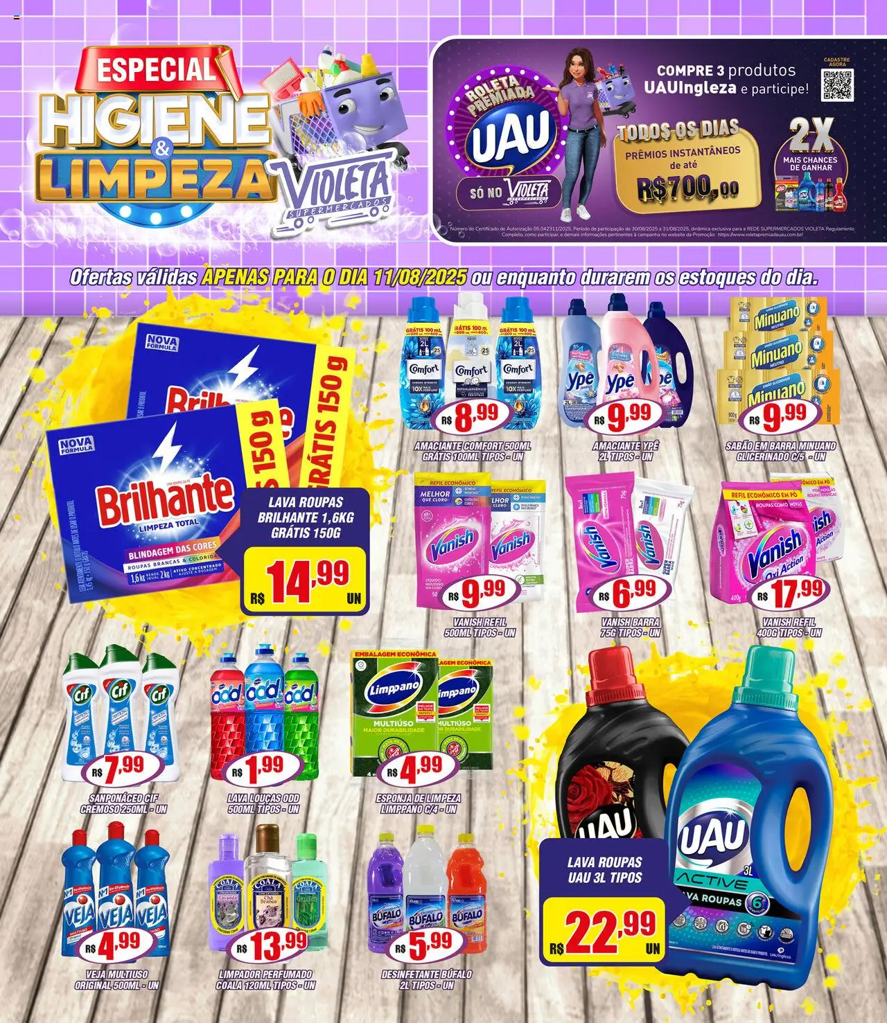 Violeta Supermercados folheto "Ofertas da semana" válido a partir de 11/08/2025 - número de página 1