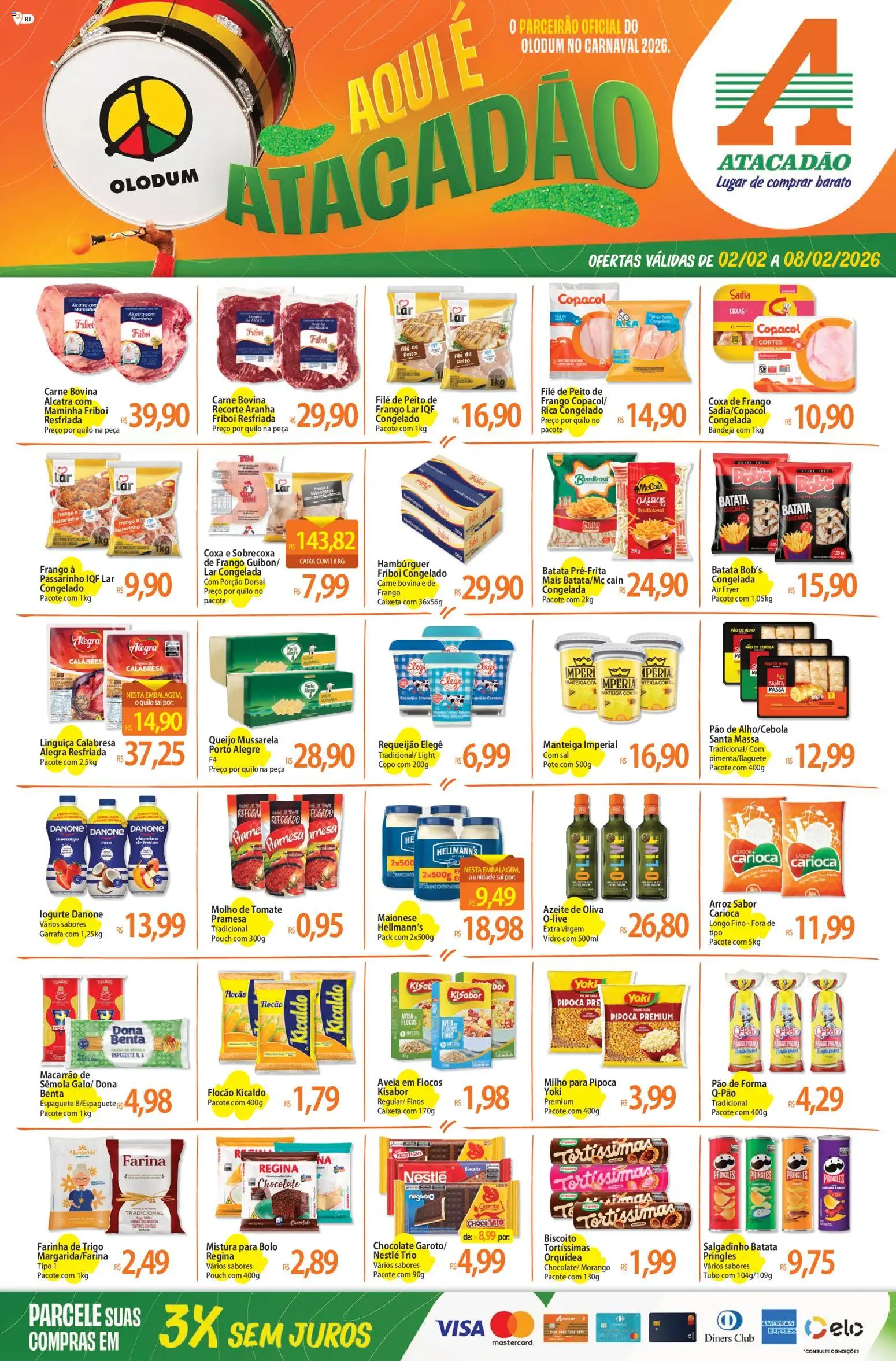 Pré-Visualização do folheto "Ofertas - RS" da loja Atacadão válido a partir de 02/02/2026